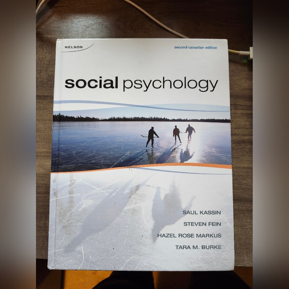 Social Psychology Second Canadian Edition Textbook